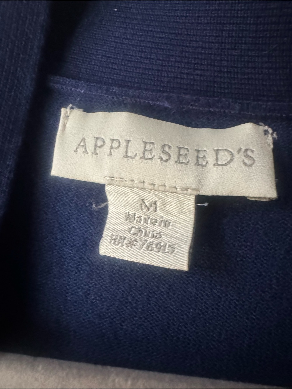 Appleseed's Navy Open-Front Cardigan with Pockets - Picture 3 of 7